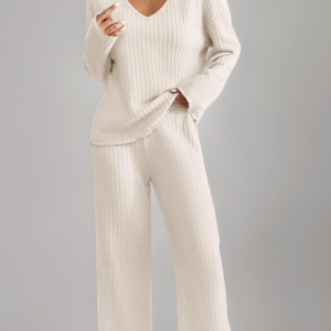 Relaxed Fit Ribbed Knit Loungewear