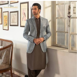Charcoal Grey Premium Cotton Shalwar Kameez