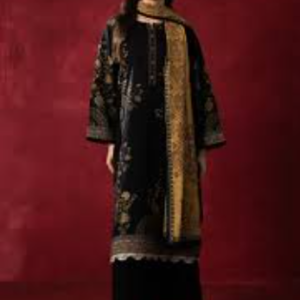 Jet Black Traditional Stitched Suit