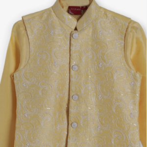 Golden Tan Silk Festive Waistcoat
