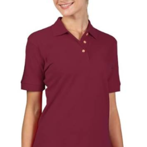 Maroon Executive Pique Polo Shirt