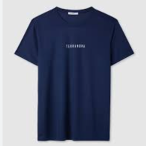 Navy Blue Minimalist Logo T-Shirt