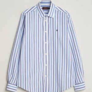 Indigo Striped Summer Button-Down
