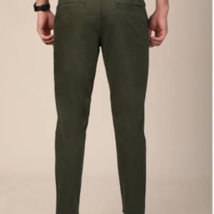 Olive Green Slim-Cut Chinos