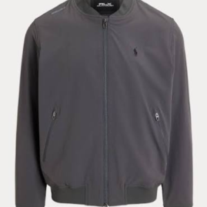 Charcoal Grey Lightweight Bomber Jacket